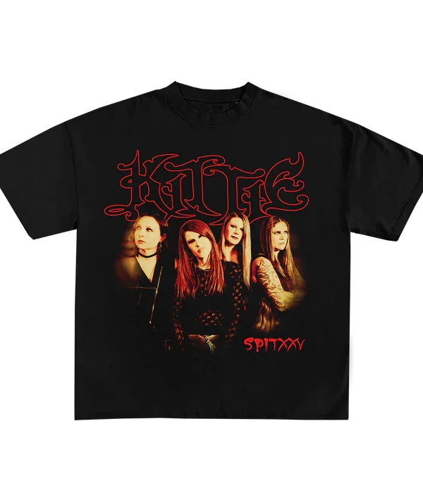 Kittie Spit XXV - Black T-Shirt