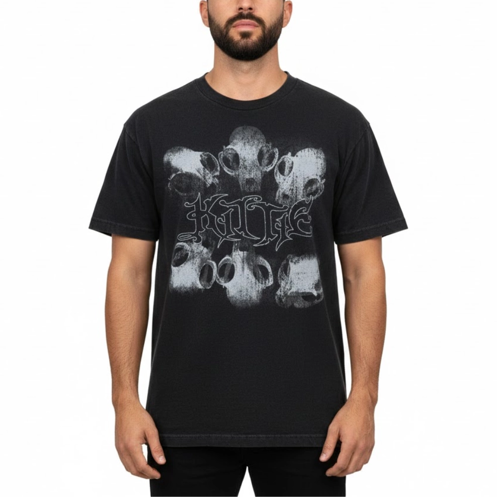 Kittie Merch Dark Nu-Metal Aesthetic Design T-shirt Black