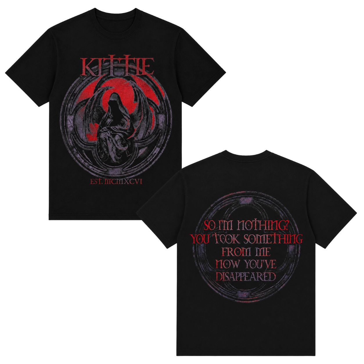 Kittie Merch MCMXCVI HTCT2706 Black T-Shirts