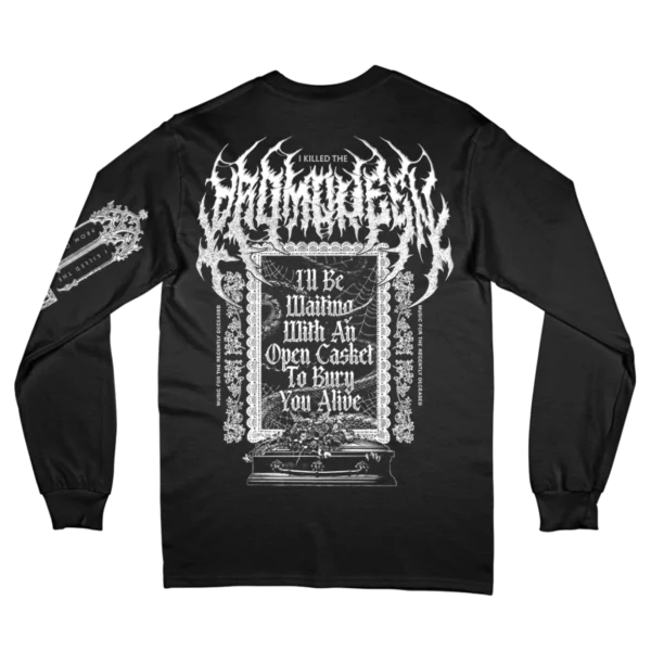 Kittie Merch Open Casket Long Sleeve Black Back